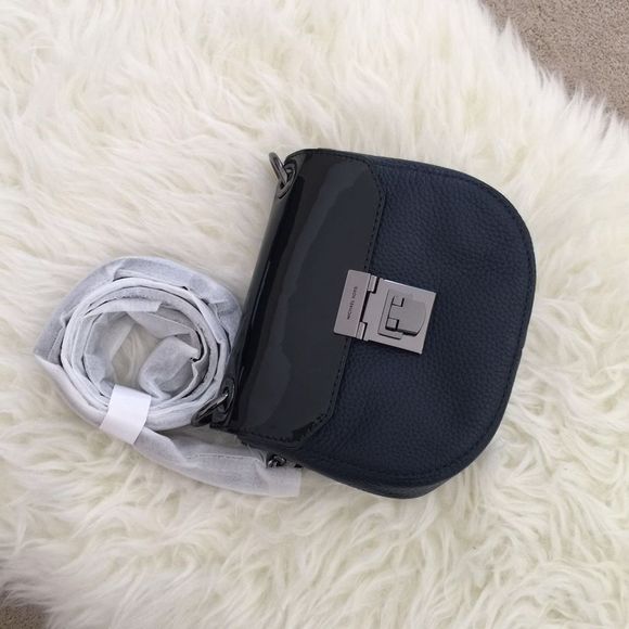 MICHAEL KORS CECELIA LEATHER SADDLE CROSSBODY BAG - Picture 3 of 4